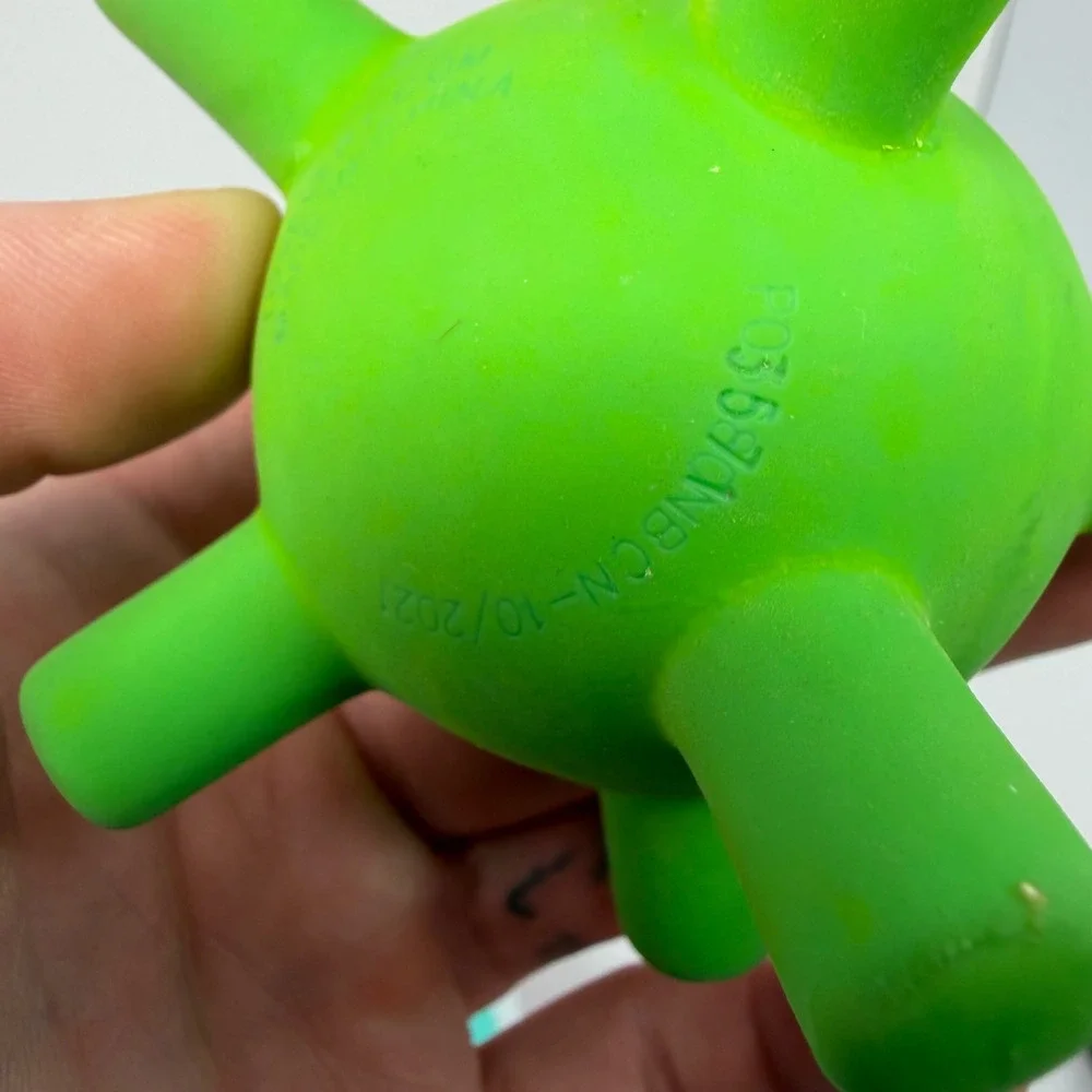 Lovevery Green Silicone Sensory Ball Nubby‎ Spiked Easy Grip Infant Toy 10/2021